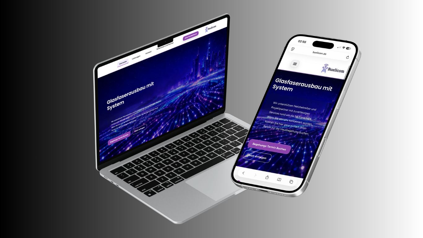 Buelicom GmbH Referenz Premium Website Glasfaser SEO
